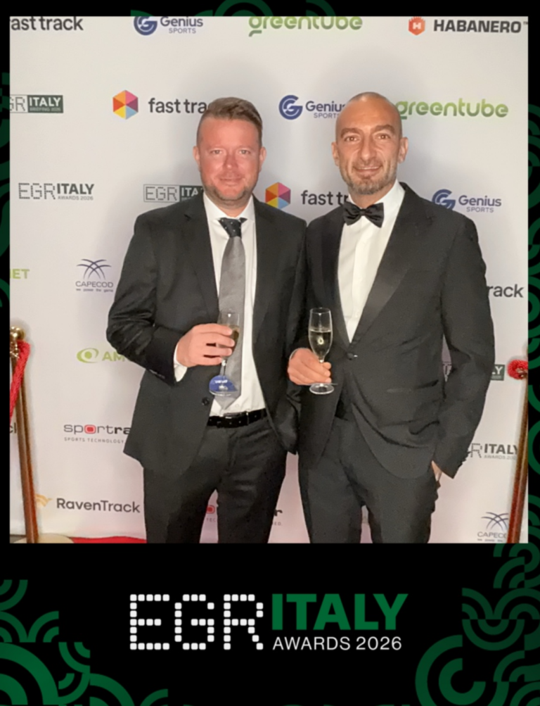 Salvatore Martorana and Matteo Giannone at the EGR Italy Awards 2026